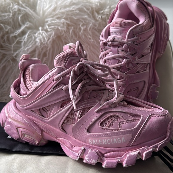 Balenciaga Shoes - Authentic Balenciaga Track Sneaker - Faded Pink, Size 36